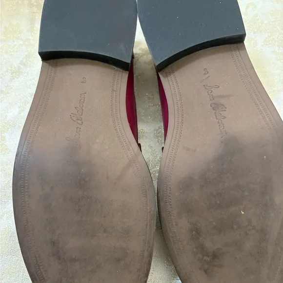 Sam Edelman Burgundy and Cream Tassel Cagliari Loafers Size 8 - Picture 11 of 14
